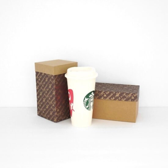 SVG Coffee Cup Gift Boxes for a 16oz plastic coffee cup.