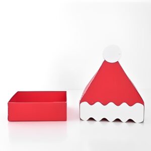 SVG Santa Gift Box Set - 3D Santa Hat assembled