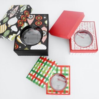 SVG Gift Boxes for Disc Ornaments