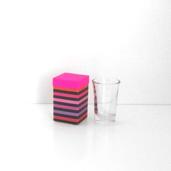 SVG Gift Box for Mini Dessert glasses from the Dollar Tree.