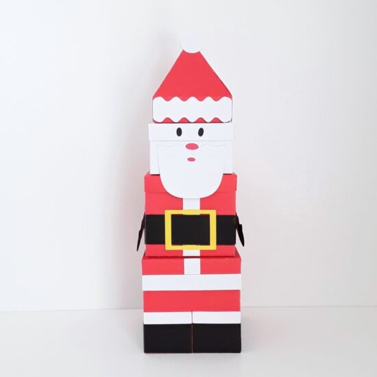 SVG Santa Gift Box - Front View