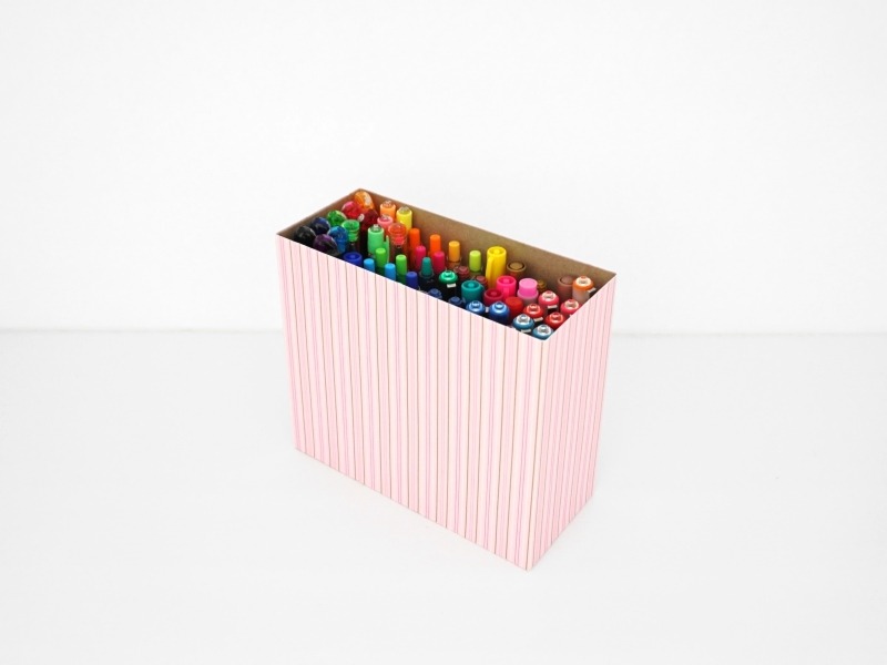 DIY - Pen / Pencil storage inside 7x3x6 SVG Box.